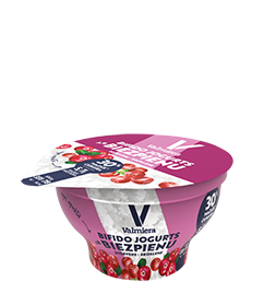 Бифидо йогурт с творогом, брусникa-клюква, 150г